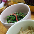 kikikko's cooksnap of when they made ほうれん草と人参のヘルシー炒め.