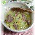 ＴＯＭＯＷＡＴ's cooksnap of when they made 牛肉と白菜のスープ.