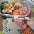 クリボンズ's cooksnap of when they made 蝶々のハム＊キャラ弁おかず＊.