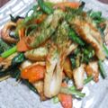 kママ４１８７'s cooksnap of when they made 簡単＊ちくわと野菜の炒め物　粉チーズ風味.