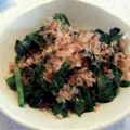 ３２６４'s cooksnap of when they made 生卵で食べるほうれん草のお浸し.