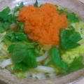 Nyojiko's cooksnap of when they made 蒸し野菜にんじんドレッシングのサラダめん.