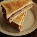 kigiri's cooksnap of when they made 残ったローストポークで温サンドイッチ♪.