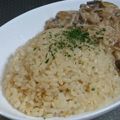 めかにか's cooksnap of when they made バターライス.