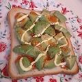 龍青空ママ's cooksnap of when they made アボカドのスイートチリマヨトースト.