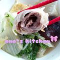 anochi。's cooksnap of when they made 白菜ロール巻き鍋.