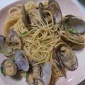 qooktaki's cooksnap of when they made あさりのパスタ：ボンゴレ・ビアンコ.