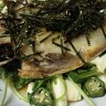 わたなべくみ's cooksnap of when they made 鯵と長芋とおくらのネバトロ丼.