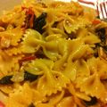 江戸っ子メルヘン's cooksnap of when they made 塩豚・ミニトマト・ほうれん草のパスタ.