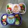 hikko2's cooksnap of when they made 節分キャラ弁☆ちび赤鬼くん＆青鬼くん♪.