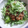 punijuwa's cooksnap of when they made 水菜と納豆のゴマ油風味の和え物.