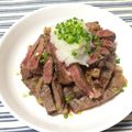 てつまちパパ's cooksnap of when they made ☆絶品☆サーロインで牛のたたき☆.