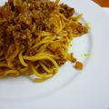 kurynamy's cooksnap of when they made カレーミート焼きそば.
