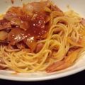 サトモユリア's cooksnap of when they made ♪ベーコンとオニオンのトマトスパゲッティ♪.