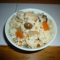 riedon's cooksnap of when they made 混ぜただけ♪鶏ごぼうの炊き込みご飯風.
