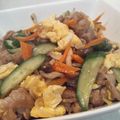 ぱん龍's cooksnap of when they made 中華屋さんの定食☆キュウリの入った炒め物.
