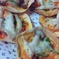 Tropicana✧'s cooksnap of when they made 餃子の皮でクリスピーピザ♪.