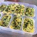 Ms.たんぽぽ's cooksnap of when they made 離乳食幼児食！そのまま冷凍レンジで卵焼き.