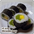 オレンジデイ's cooksnap of when they made 水菜と炒り卵の細巻き.
