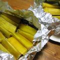 月見なっとう's cooksnap of when they made 黒糖＆バターのさつまいも.