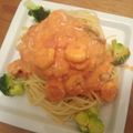 り～たん♪'s cooksnap of when they made えびとエリンギのトマトクリームパスタ.