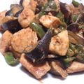 コドモトコ's cooksnap of when they made 茄子・ピーマン・鶏でピリ辛☆.
