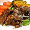 平井婦人's cooksnap of when they made 牛ステーキのサラダ仕立て　バルサミコ風味.