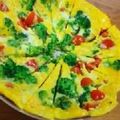 お抹茶まかろん's cooksnap of when they made おさかなのソーセージでオープンオムレツ.