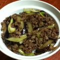 つむかり's cooksnap of when they made 豚ひき肉と茄子の甘辛丼.
