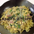 papikun's cooksnap of when they made ー＊にらともやしのあんかけ焼きそば＊－.