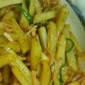ごぉ☆プロテオレッド's cooksnap of when they made 千切りジャガ芋のカレー炒め.