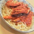 natsu0314's cooksnap of when they made *なすとベーコンのトマトパスタ*.