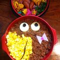 maryrina's cooksnap of when they made キャラ弁d(ﾟｰﾟ*)キョロちゃん♪.
