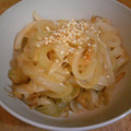 豆花子's cooksnap of when they made 新玉ねぎの味噌炒め.