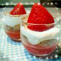 ｱﾈﾓﾈ's cooksnap of when they made いちごジュレとチョコの２層ムース♡.