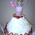 アンドラブ's cooksnap of when they made リカちゃん人形で立体？シフォンケーキ.