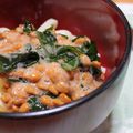 yukanosuke's cooksnap of when they made わかめめんたい納豆.