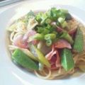 とぅいぃてぃ's cooksnap of when they made オクラと葱のアーリオオーリオスパゲティ.