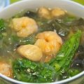 fukuchan5's cooksnap of when they made 春雨とわかめの中華海老スープ♪.