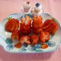クレイプメートル's cooksnap of when they made 簡単だよ！いちごのタワー〜飾り切り♪.