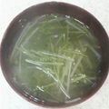 サーフブレイド's cooksnap of when they made 白髪ねぎと水菜の味噌汁.