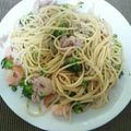 salymama's cooksnap of when they made ブロッコリーと魚介の簡単オーロラパスタ.