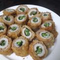 maichay's cooksnap of when they made ちくわロール豚カツ☆梅しそチーズ.
