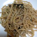 イカスミ☆'s cooksnap of when they made ちりめんじゃこ・大葉の和風パスタ♪簡単.