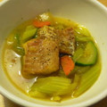 Lila's cooksnap of when they made 魚介のほんのり♥カレースープ煮♥.