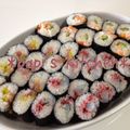 papikun's cooksnap of when they made 巻き寿司☆いか梅しそ.