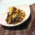 ＊とみこ＊'s cooksnap of when they made タケノコと牛肉のピリ辛炒め★.