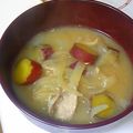 Leone0815's cooksnap of when they made 簡単食物繊維チャージ☆さつまいも入り豚汁.