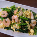 ヌーシ's cooksnap of when they made ほうれん草と海老の和風炒め.