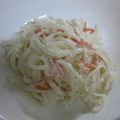 しおりんりく's cooksnap of when they made ☆大根とカニカマのサラダ☆.
